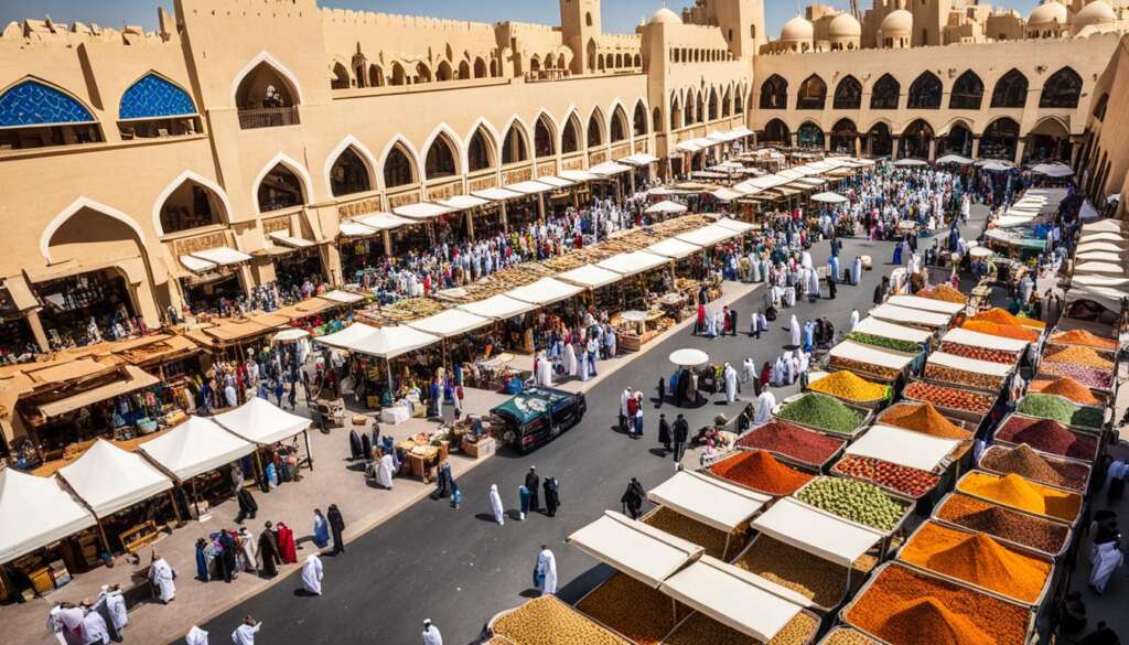 marchés alimentaires à Dubaï