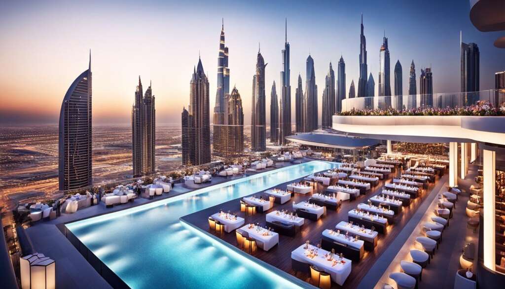 Rooftop bar at SLS Dubai