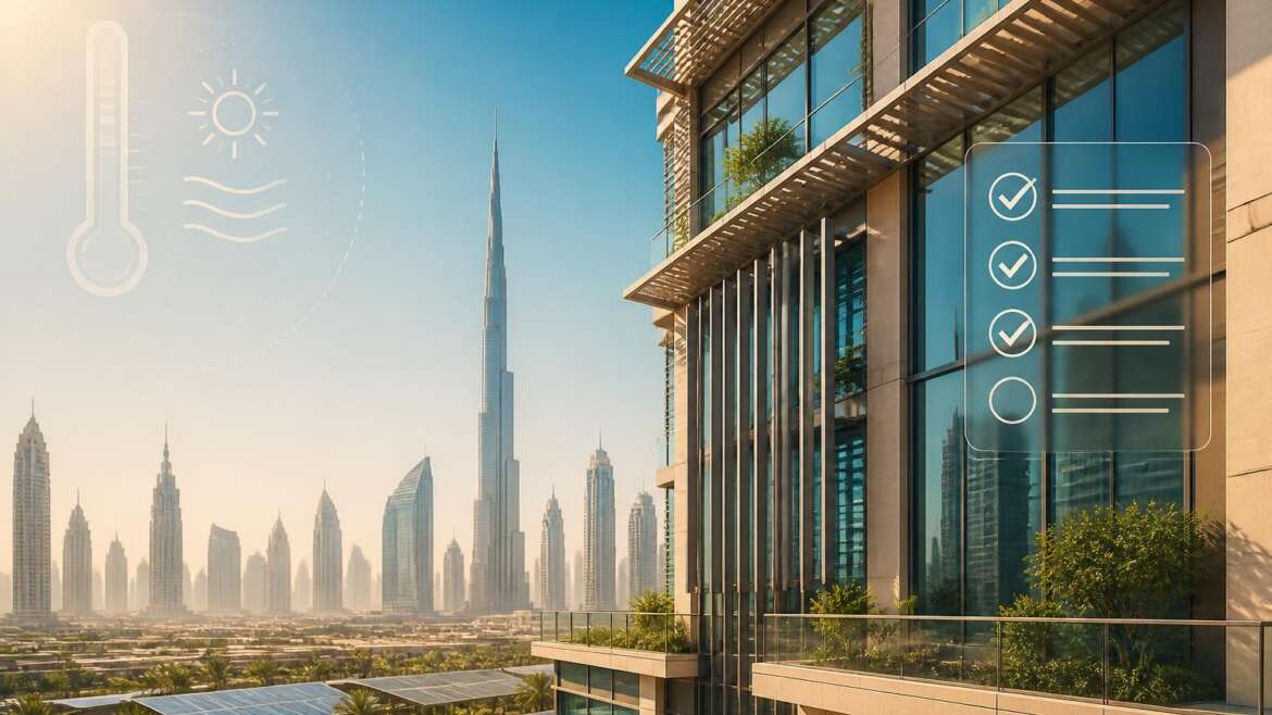 À Dubaï, la construction durable se juge sur le climat, les normes locales et la valeur du bien