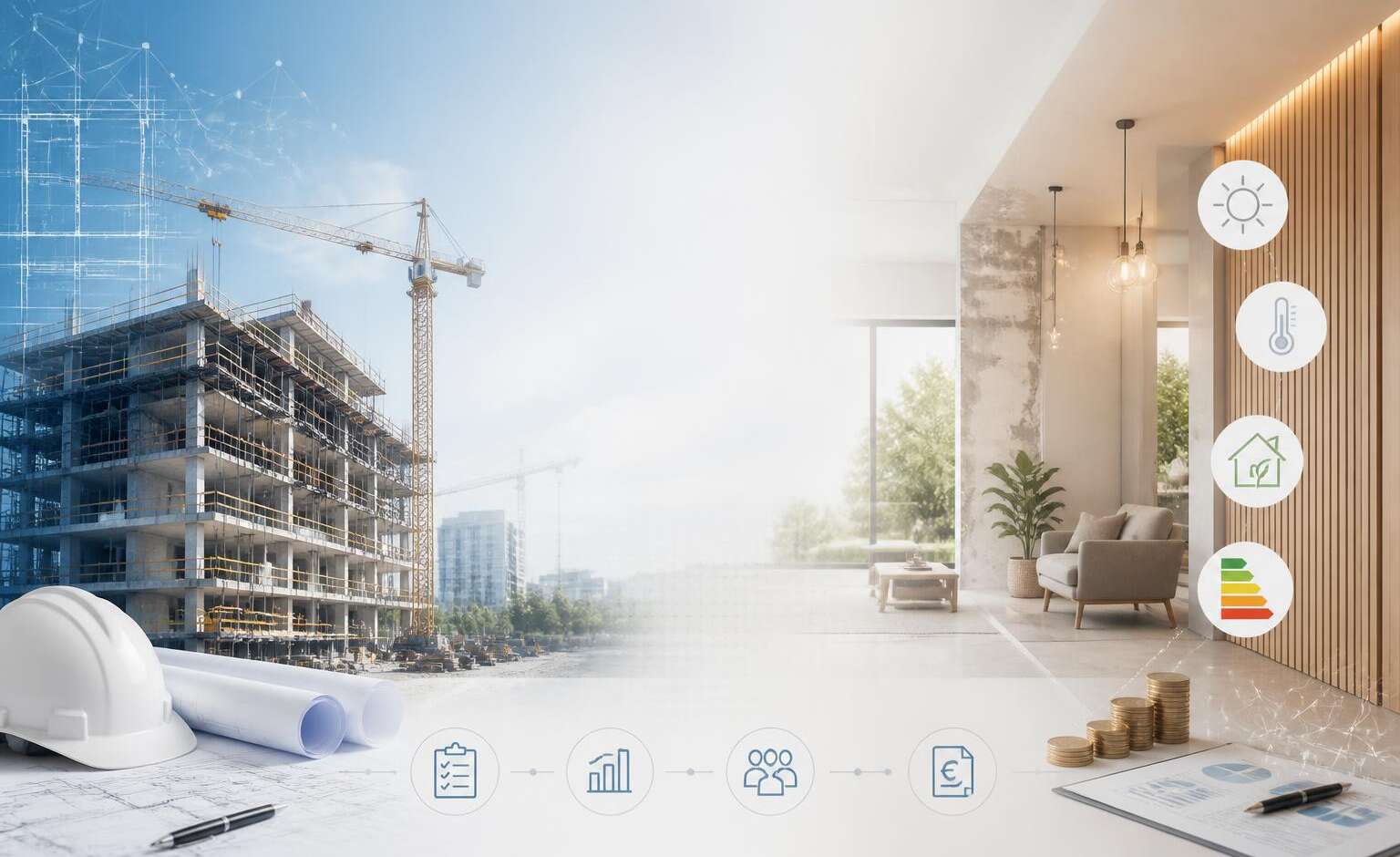 Immobilier & BTP : financements, DPE, réseaux et métiers pour comprendre le secteur