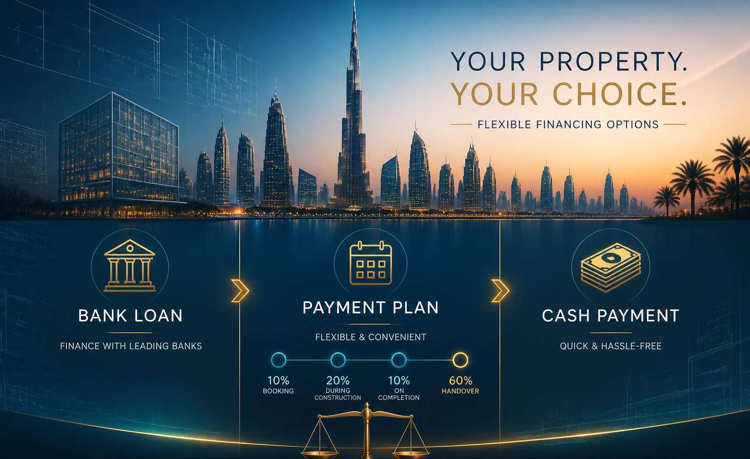 Prêt bancaire, plans de paiement ou cash : quel montage choisir pour financer un bien à Dubaï ?