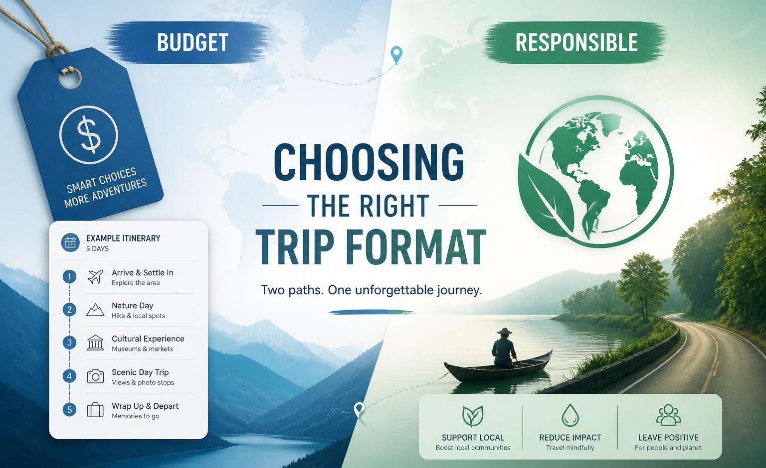 Transport inclus, petits prix et tourisme responsable : choisir le bon voyage