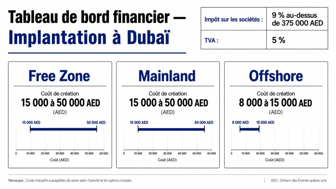 Optimiser la gestion financière pour réussir son implantation d'entreprise à Dubaï : comparaison des structures et repères fiscaux